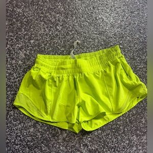 Lululemon Athletica Lime Green Athletic Shorts